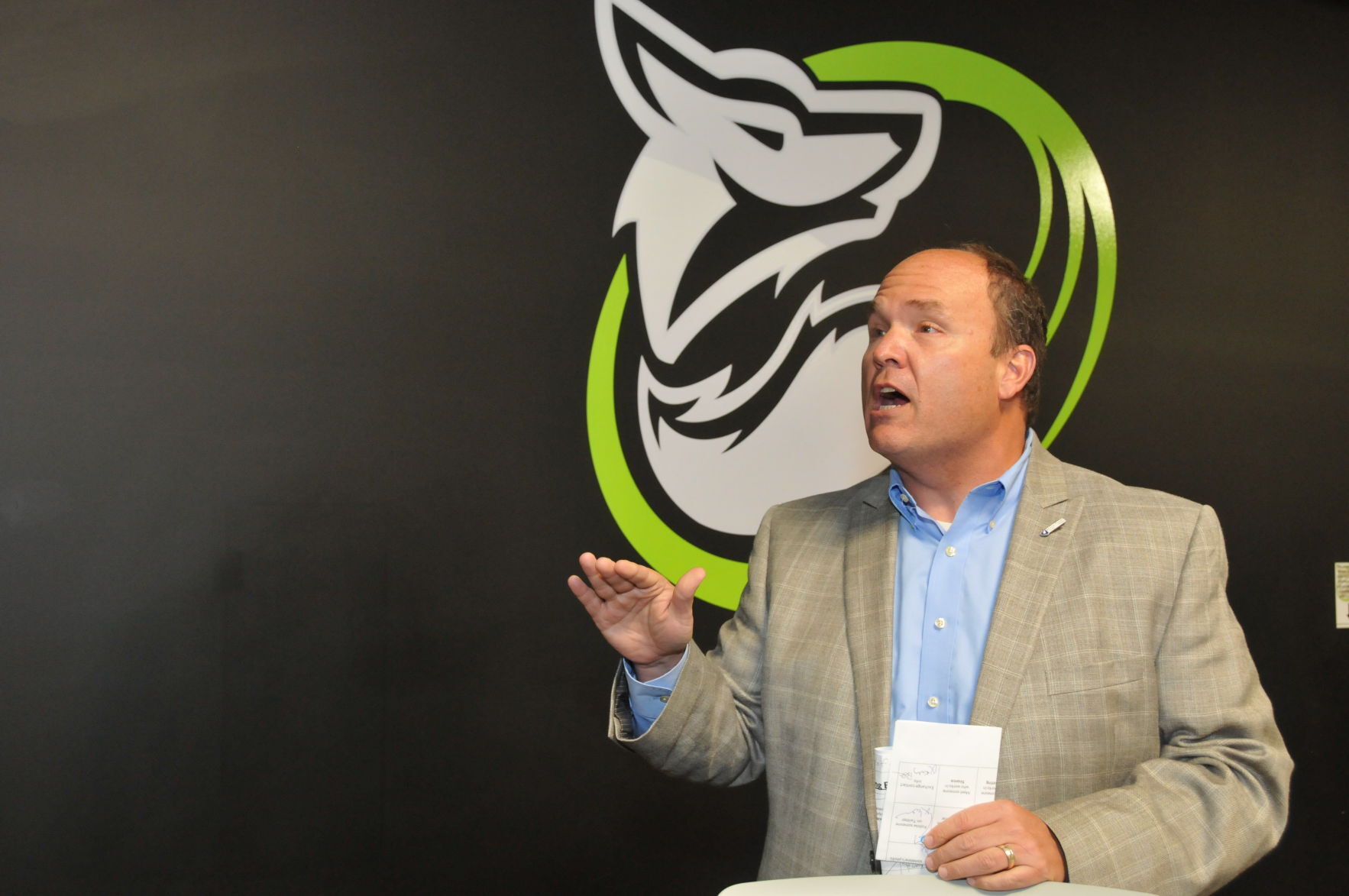 McLean County Chamber of Commerce president Charlie Moore